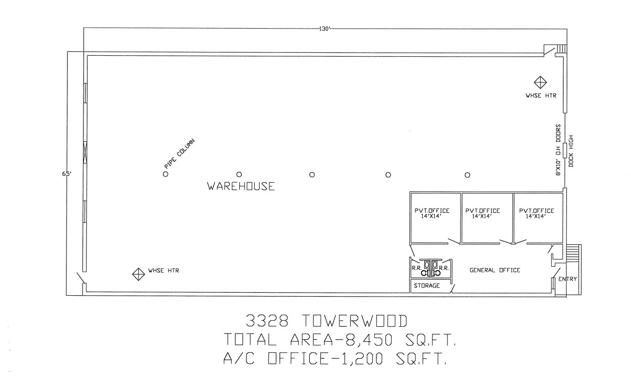 3328 Towerwood Dr, Farmers Branch, TX for lease Floor Plan- Image 1 of 1