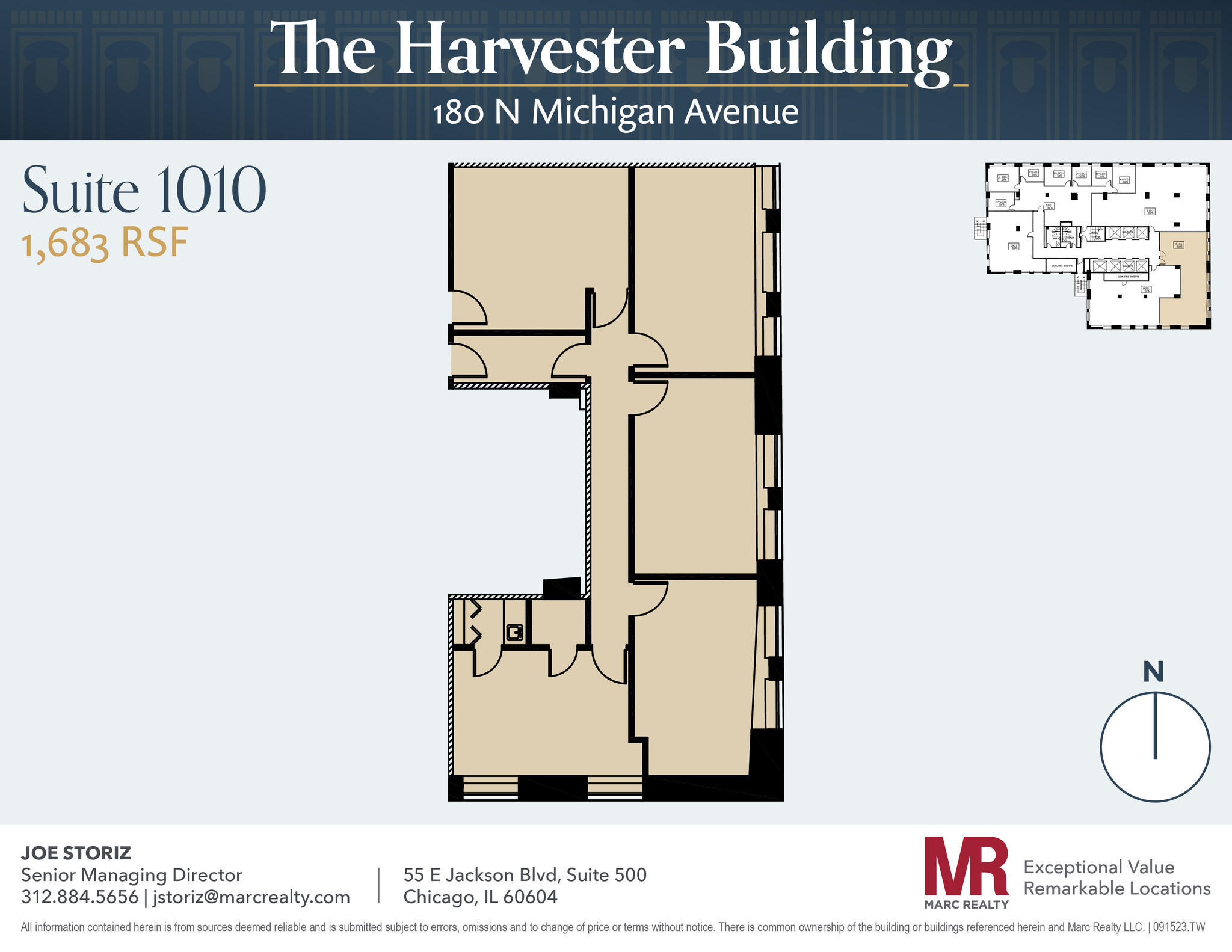 180 N Michigan Ave, Chicago, IL for lease Floor Plan- Image 1 of 1