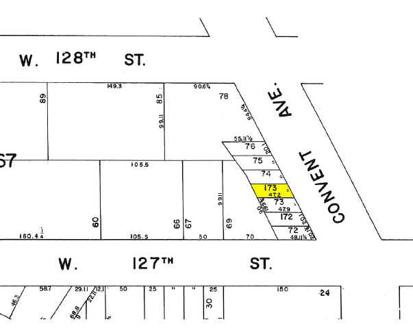 8 Convent Ave, New York, NY for sale Plat Map- Image 1 of 1
