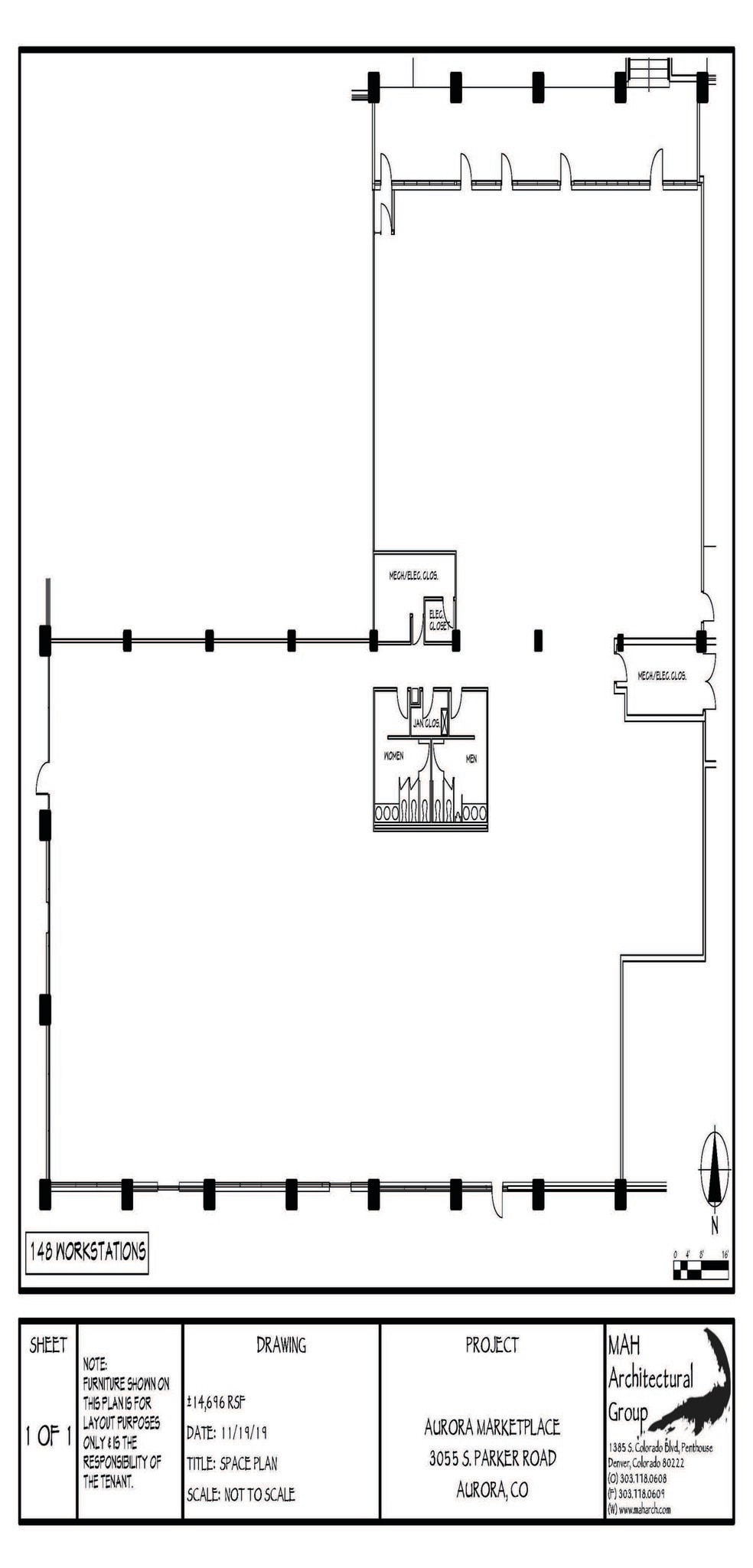 3025 S Parker Rd, Aurora, CO for lease Floor Plan- Image 1 of 1