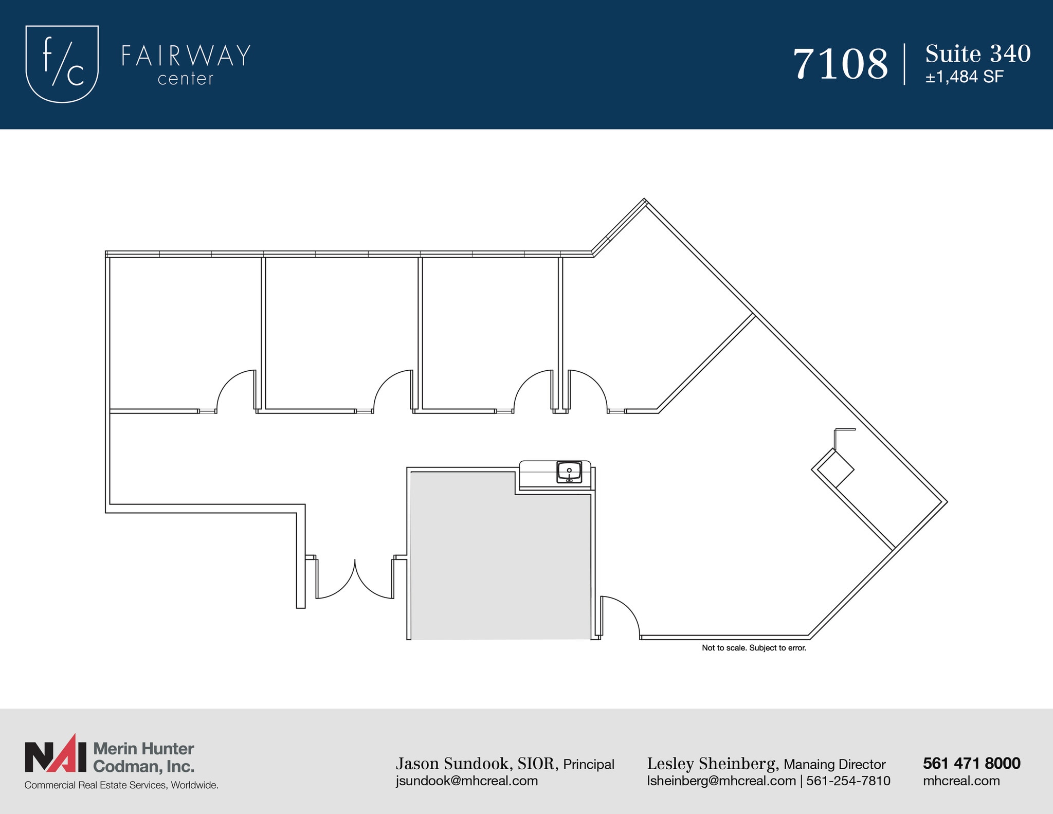 7108-7121 Fairway Dr, Palm Beach Gardens, FL for lease Floor Plan- Image 1 of 6