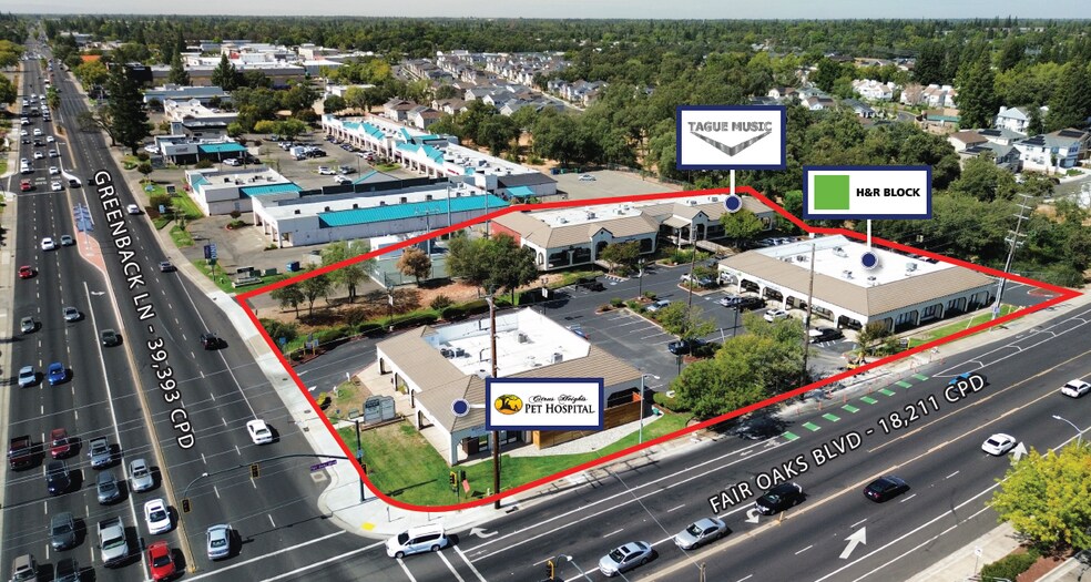 8091-8099 Greenback Ln, Citrus Heights, CA for lease - Building Photo - Image 1 of 9