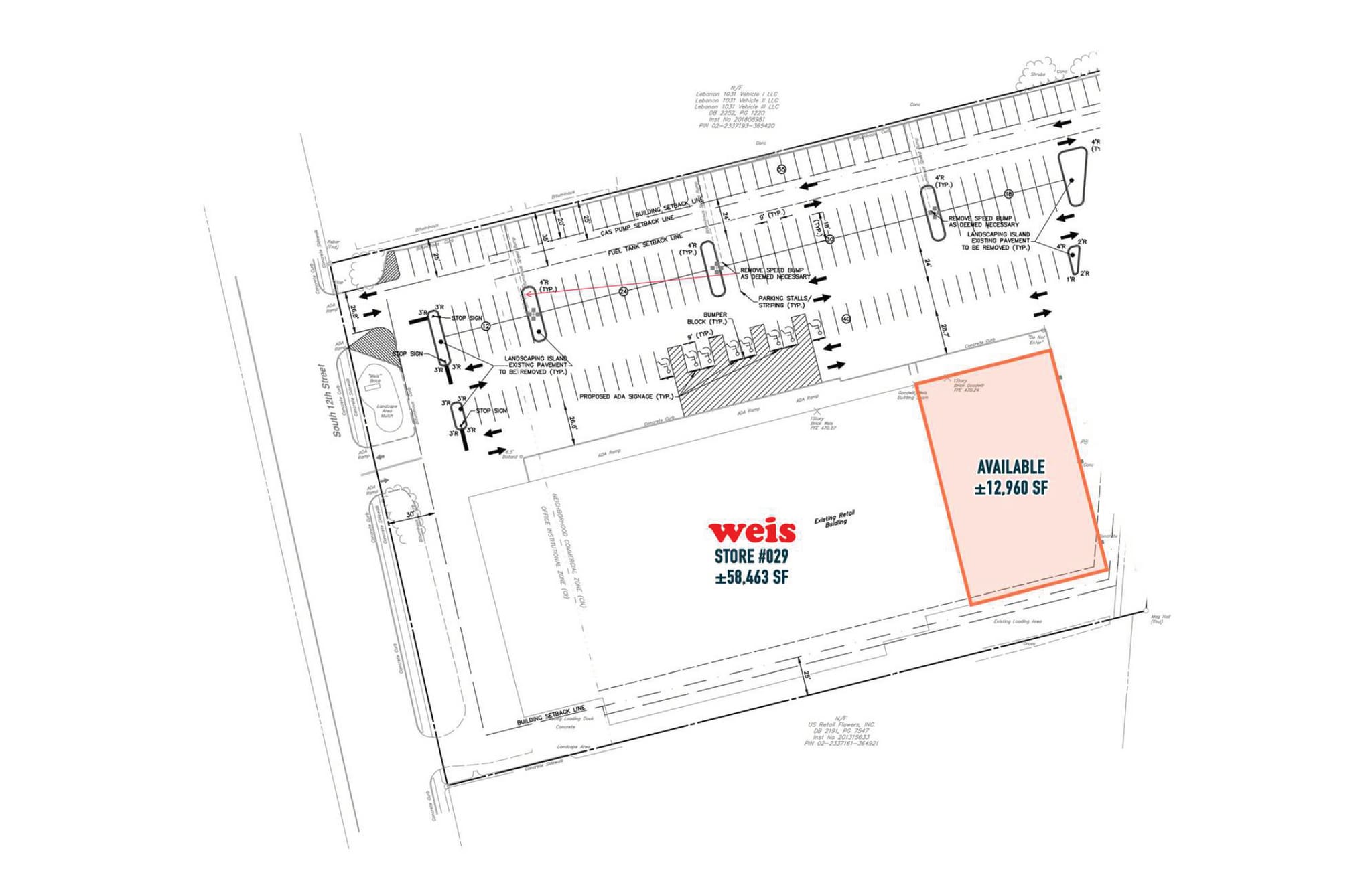 798-800 S 12th St, Lebanon, PA for lease Site Plan- Image 1 of 1