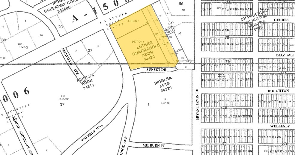 6115 Camp Bowie Blvd, Fort Worth, TX for lease - Plat Map - Image 3 of 14