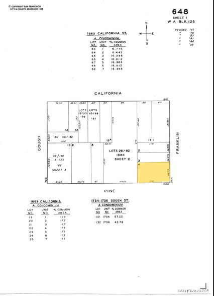 1700 Pine St, San Francisco, CA for lease - Plat Map - Image 2 of 3