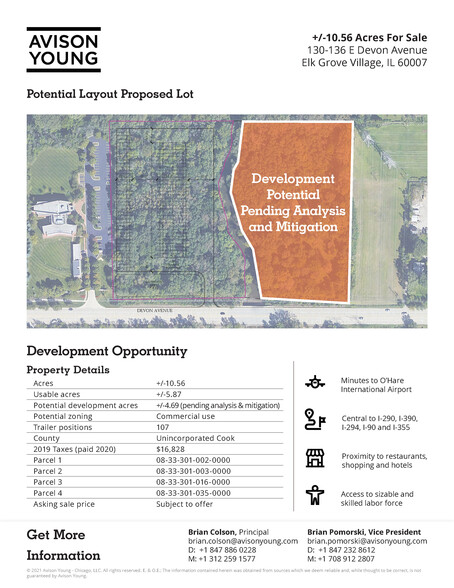 132 Devon Avenue, Elk Grove Village, IL for sale - Site Plan - Image 3 of 7