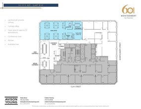 601 Montgomery St, San Francisco, CA for lease Floor Plan- Image 1 of 1