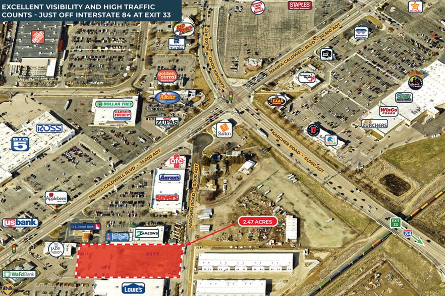 0 Caldwell Blvd, Nampa, ID for lease - Aerial - Image 3 of 10