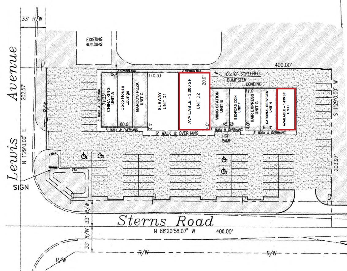 7400 Lewis Ave, Temperance, MI for lease Site Plan- Image 1 of 1