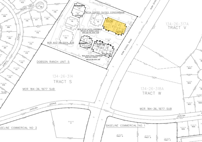 1830 S Alma School Rd, Mesa, AZ for lease - Plat Map - Image 2 of 47