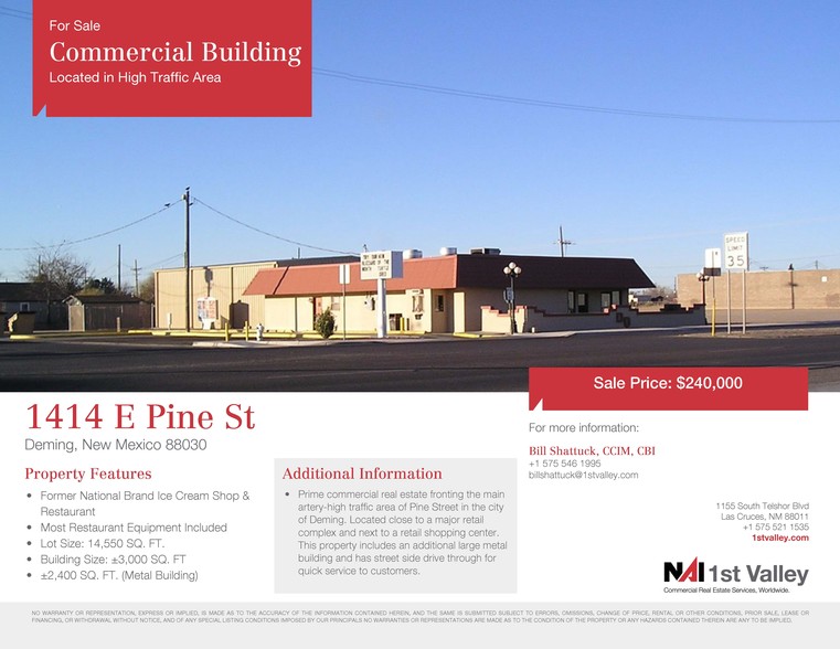 1414 E Pine St, Deming, NM for sale - Building Photo - Image 1 of 1