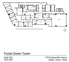 11910 Greenville Ave, Dallas, TX for lease Floor Plan- Image 1 of 1