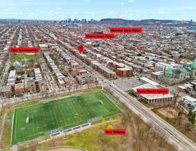 7496-7502 Av Christophe-Colomb, Montréal, QC - aerial  map view