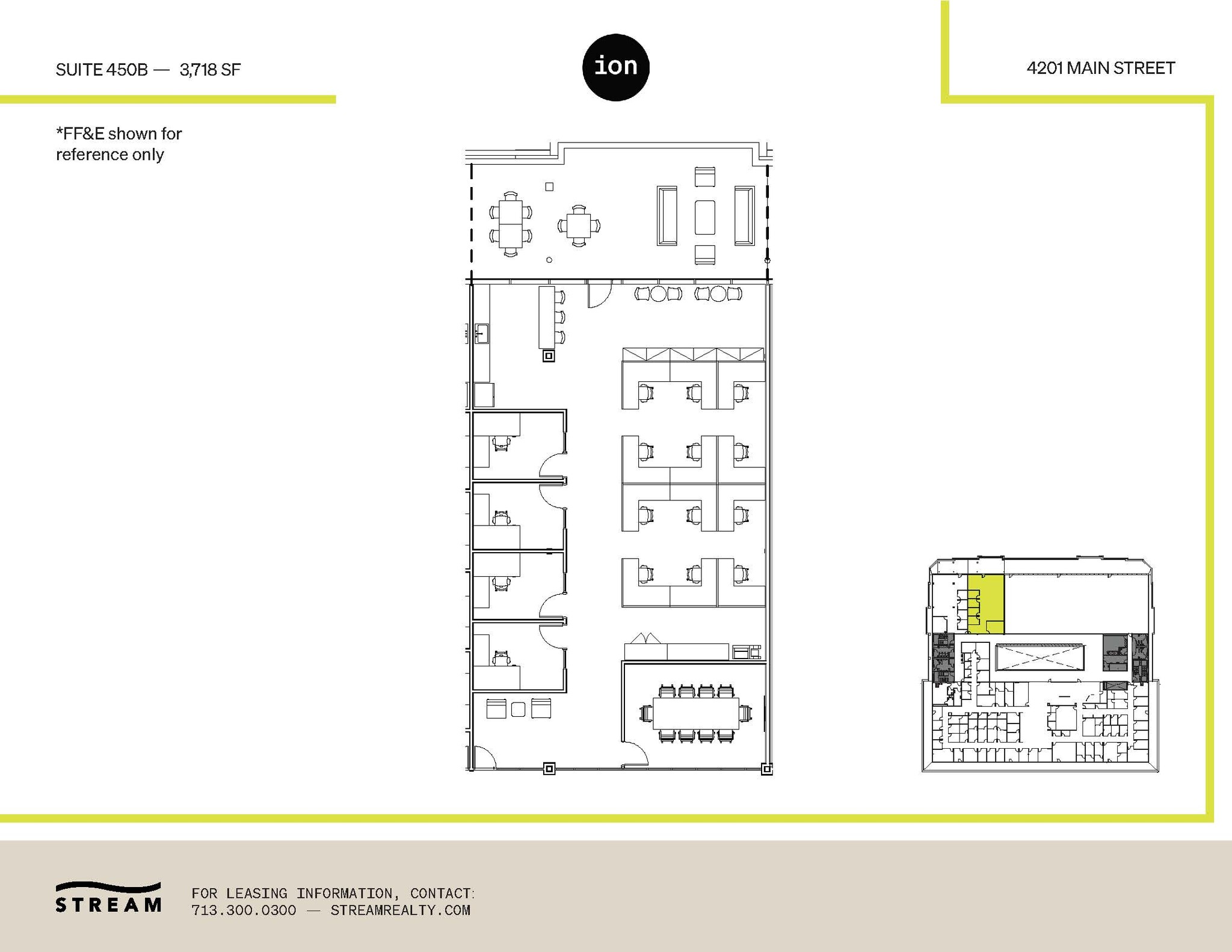 4201 Main St, Houston, TX for lease Floor Plan- Image 1 of 2