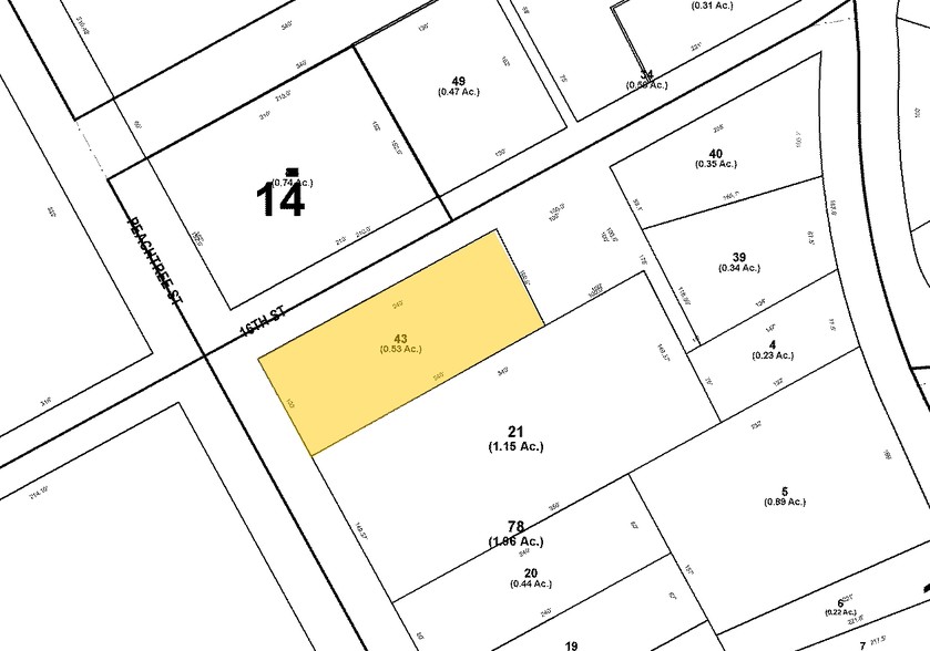 1315 Peachtree St NE, Atlanta, GA for sale - Plat Map - Image 1 of 1