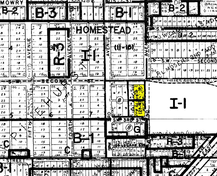 225 SW 2nd Ave Homestead FL 33030 - 225 SW 2nd Ave Homestead FL Plat Map 2 Large 