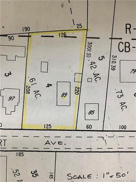 89 Bridgeport Ave, Shelton, CT for sale - Plat Map - Image 2 of 7