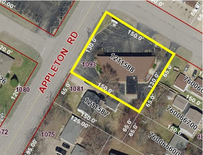 1093 Appleton Rd, Menasha, WI - aerial  map view