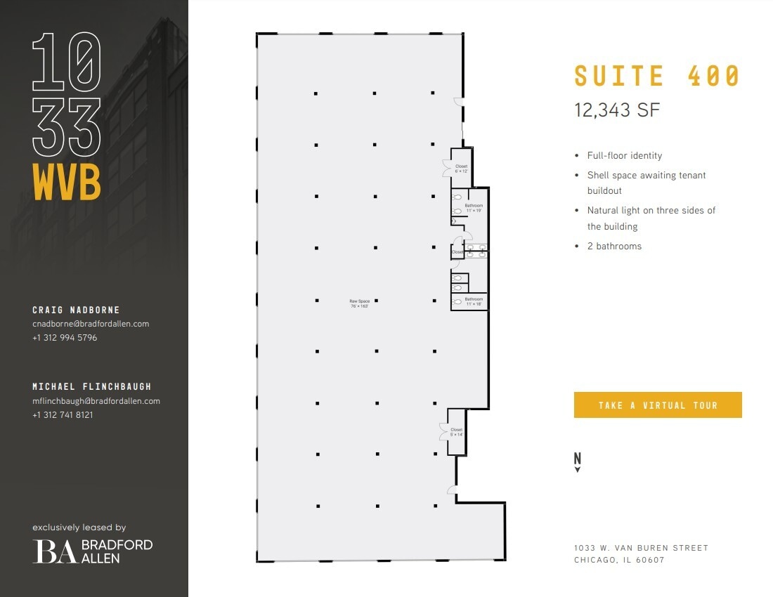 1033 W Van Buren St, Chicago, IL for lease Floor Plan- Image 1 of 9