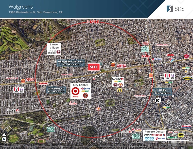 1363 Divisadero St, San Francisco, CA for lease - Aerial - Image 2 of 8