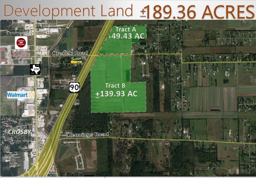 Hwy 90 At Krenek Rd, Crosby, TX for sale - Building Photo - Image 1 of 1