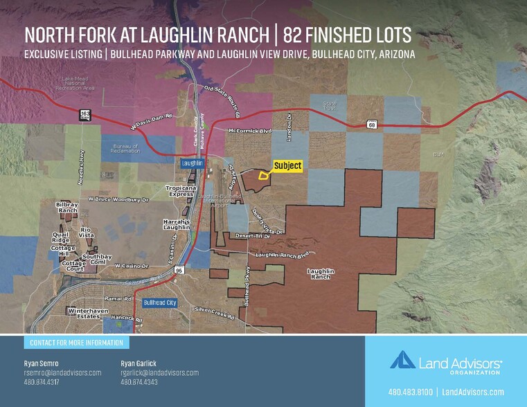 W-SWC Bullhead Parkway & Laughlin View Drive, Bullhead City, AZ for sale - Aerial - Image 1 of 7