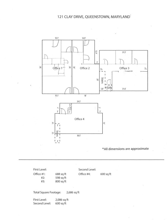 121 Clay Dr, Queenstown, MD for sale Floor Plan- Image 1 of 1