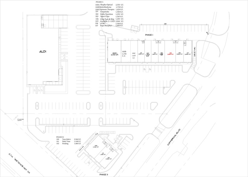 3038 Commercial Blvd, Chippewa Falls, WI for lease - Site Plan - Image 2 of 10