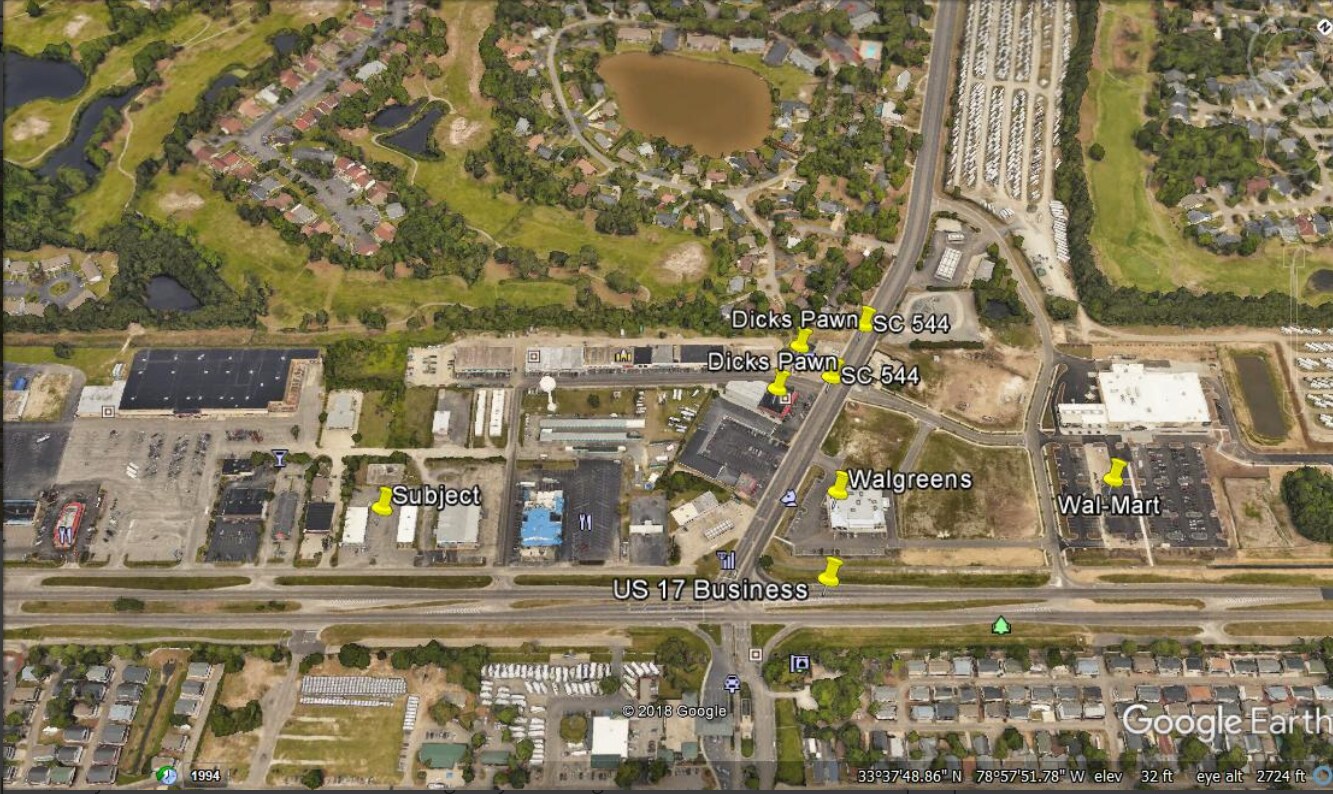 1908 US-17 Business, Surfside Beach, SC for lease Aerial- Image 1 of 2