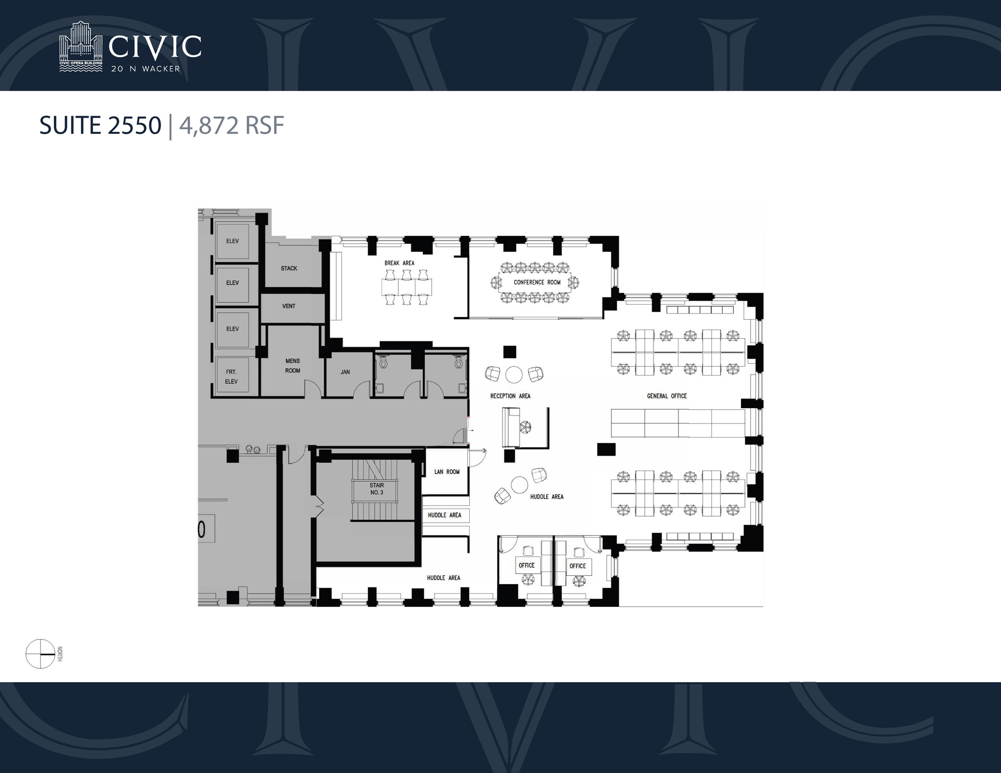 20 N Wacker Dr, Chicago, IL for lease Floor Plan- Image 1 of 7