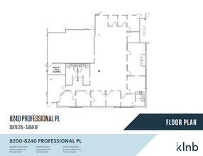 8240 Professional Pl, Landover, MD for lease Floor Plan- Image 1 of 1