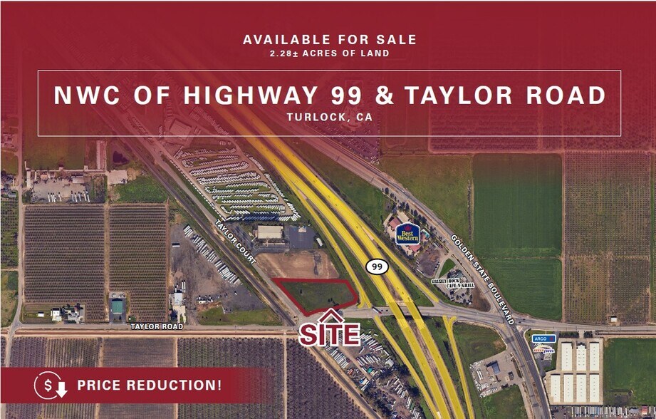 Highway 99 & Taylor Rd, Turlock, CA for sale - Building Photo - Image 2 of 2