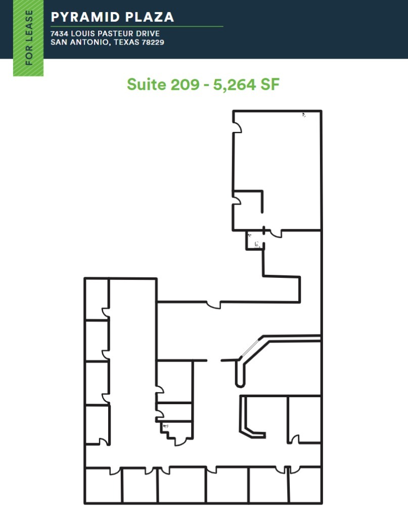 7434 Louis Pasteur Dr, San Antonio, TX for lease Floor Plan- Image 1 of 1