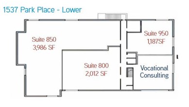 1525-1551 Park Pl, Ashwaubenon, WI for lease Floor Plan- Image 1 of 1