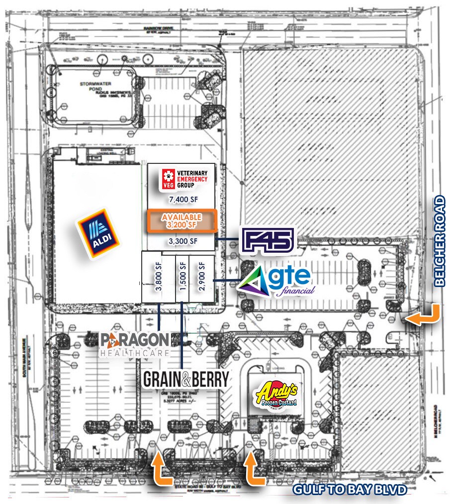 2170-2198 Gulf to Bay Blvd, Clearwater, FL for lease Site Plan- Image 1 of 2