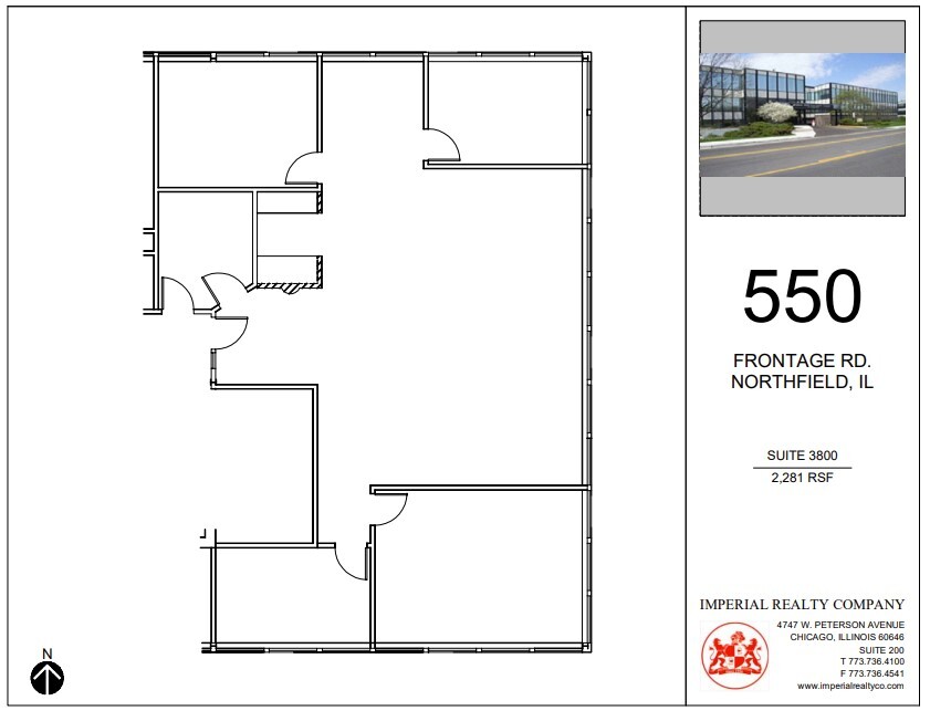 540-550 W Frontage Rd, Northfield, IL for lease Floor Plan- Image 1 of 2