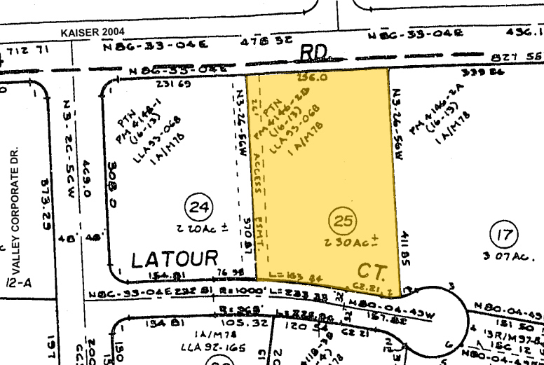 840 Latour Ct, Napa, CA for lease - Plat Map - Image 3 of 6