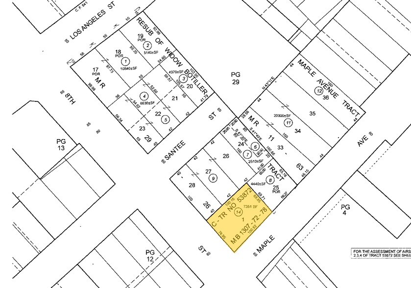 315 E 8th St, Los Angeles, CA for sale - Plat Map - Image 1 of 1