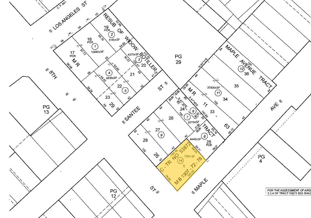 315 E 8th St, Los Angeles, CA for sale Plat Map- Image 1 of 1