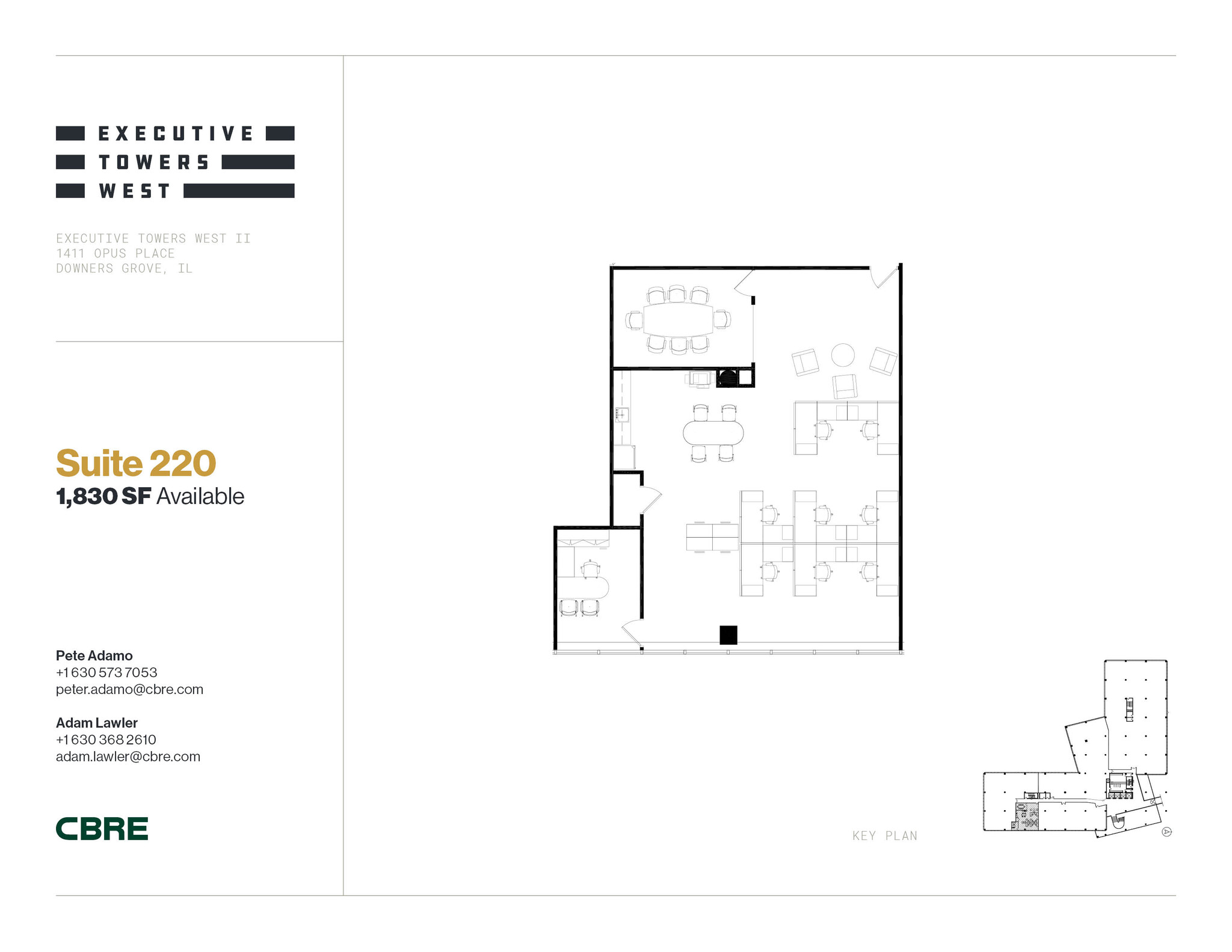 1411 Opus Pl, Downers Grove, IL for lease Floor Plan- Image 1 of 1