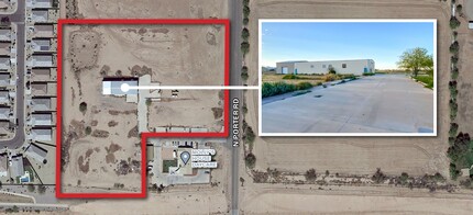 16700 N Porter Rd, Maricopa, AZ - aerial  map view