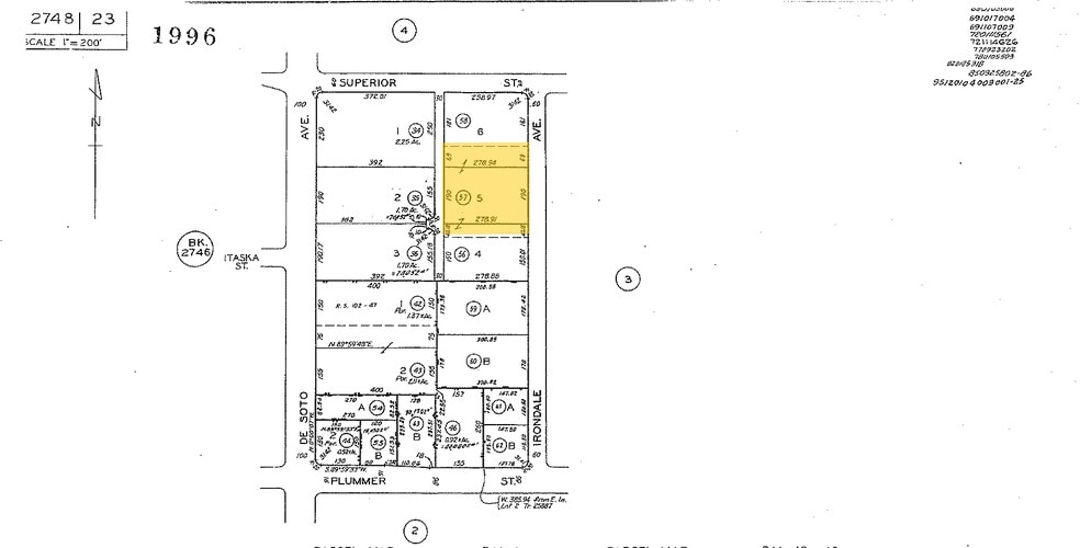 9621-9631 Irondale Ave, Chatsworth, CA for sale - Plat Map - Image 2 of 9