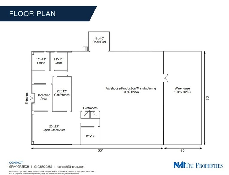 2609 Spring Forest Rd, Raleigh, NC for sale - Floor Plan - Image 3 of 3