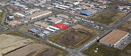 10911 50th St SE, Calgary, AB - AERIAL  map view