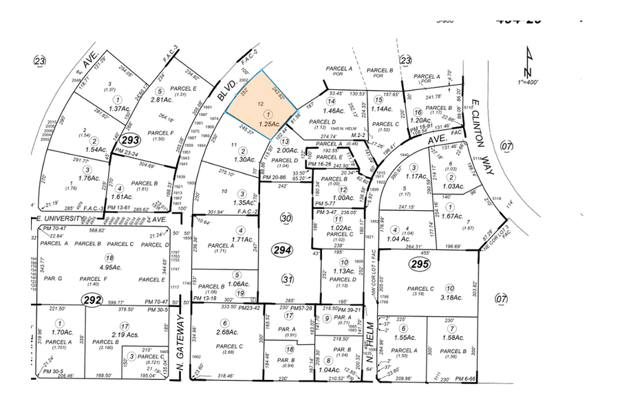 2002 N Gateway Blvd, Fresno, CA for sale - Plat Map - Image 3 of 4