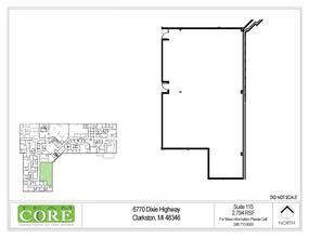 6770 Dixie Hwy, Clarkston, MI for lease Floor Plan- Image 1 of 1