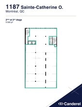 1187-1195 Rue Sainte-Catherine O, Montréal, QC for lease Floor Plan- Image 1 of 1