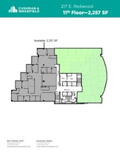 217 E Redwood St, Baltimore, MD for lease Floor Plan- Image 1 of 1