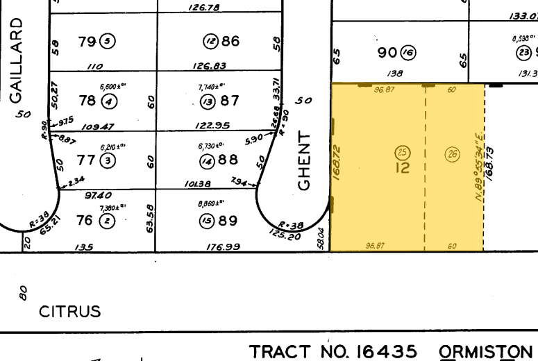 472-484 S Citrus Ave, Azusa, CA for lease - Plat Map - Image 3 of 7