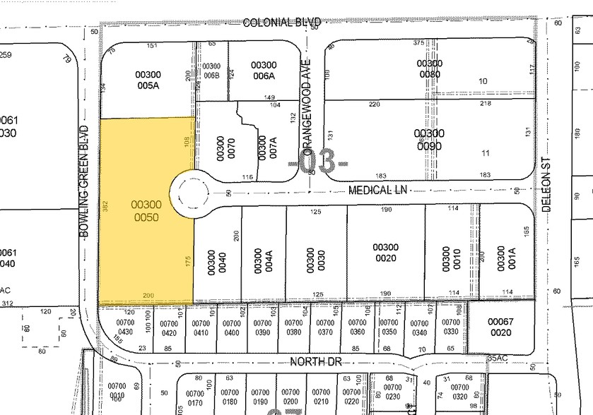 1620 Medical Ln, Fort Myers, FL for lease - Plat Map - Image 2 of 16